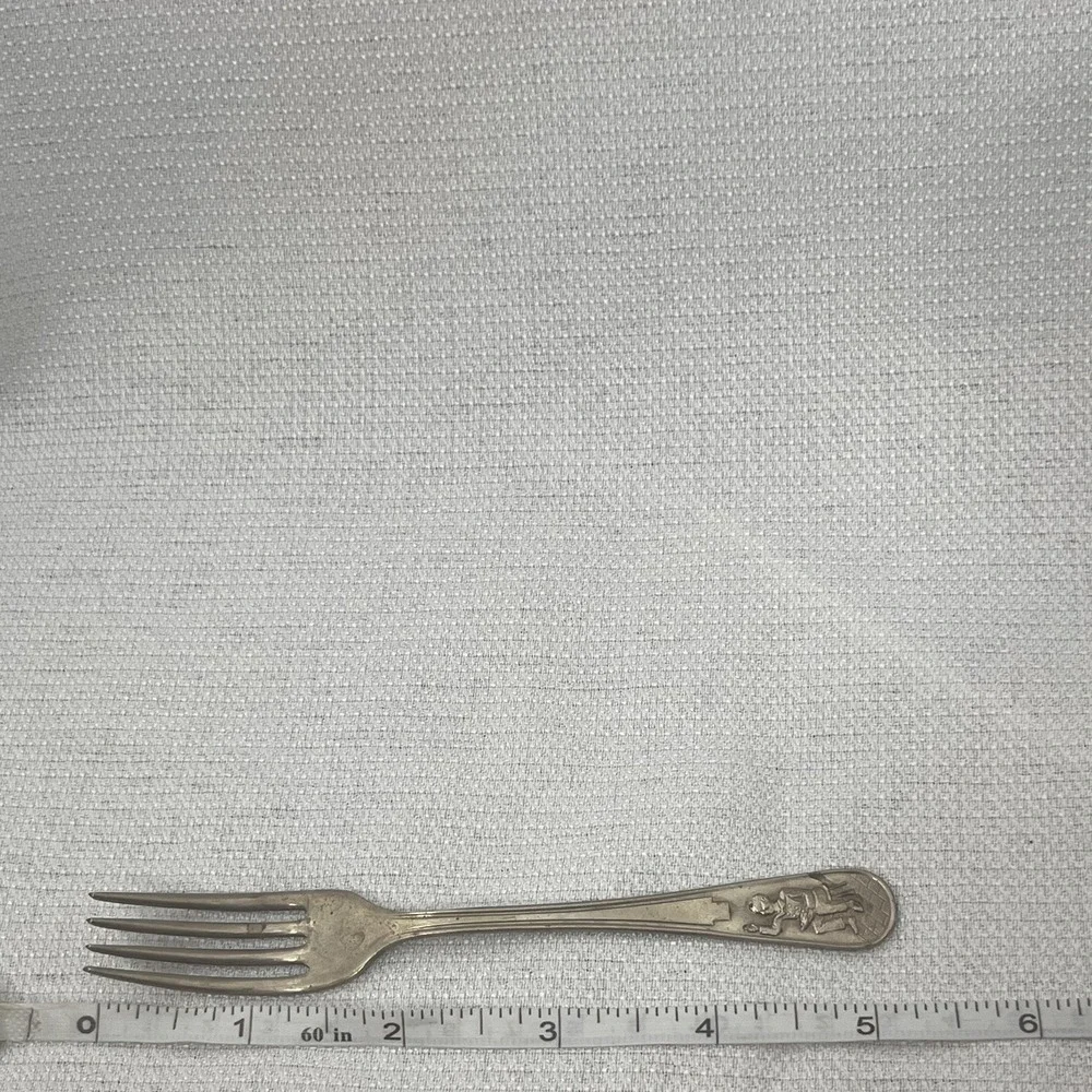 Vintage Little Jack Horner Rustless Nickel Silver Sheffield England Fork M.B.LTD